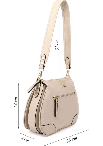 Kadın Bej Süet Uzun Askılı Omuz Çantası fiyatları