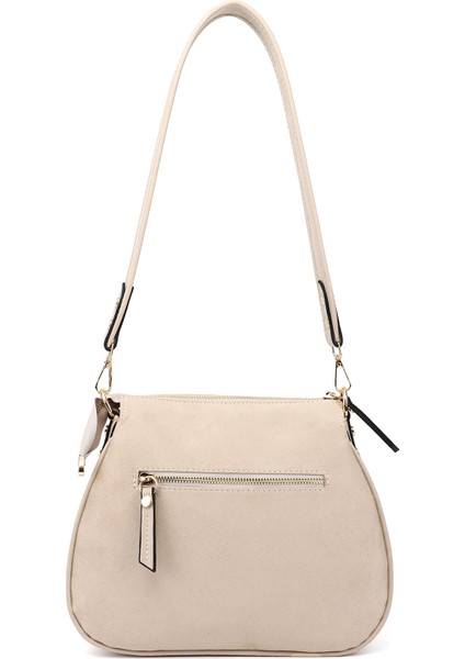 Kadın Bej Süet Uzun Askılı Omuz Çantası fırsatları