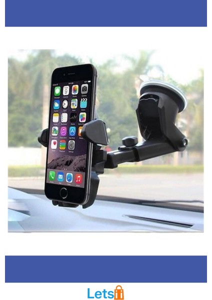 Teleskopik Çok Fonksiyonlu Araç Telefon Tutucu 360° Döner Vantuzlu modelleri