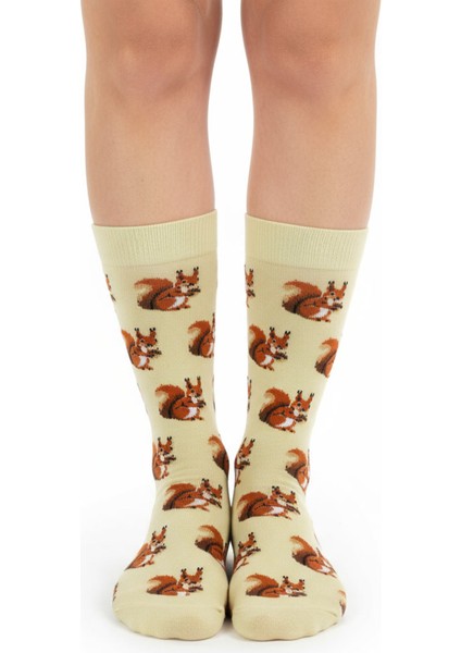 Squirrel Socks – Desenli Unisex Soket Çorap