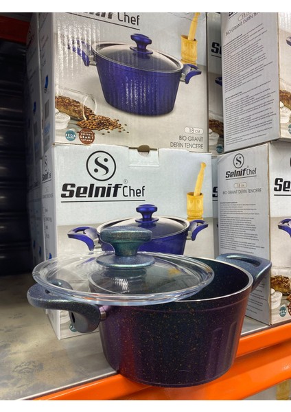 Bio Granit Derin Tencere 18 cm modelleri