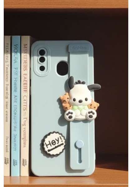 Samsung Galaxy A20 Uyumlu Kılıf Mavi Renk 3D Figürlü Darbe Emici Yumuşak Silikon Kapak fiyatları