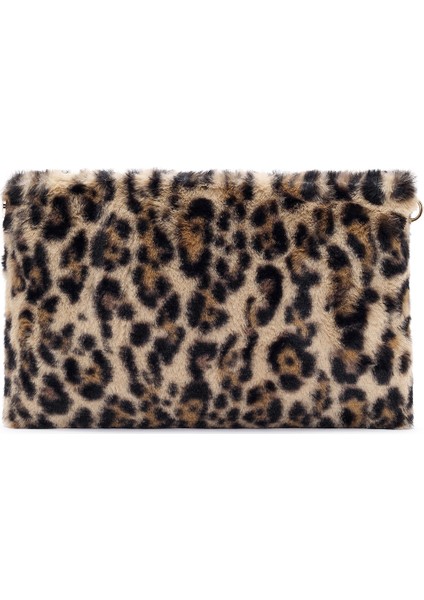 Kadın Leopar Zincir Askılı Peluş Portföy Çanta 25WBD2206PH fırsatları