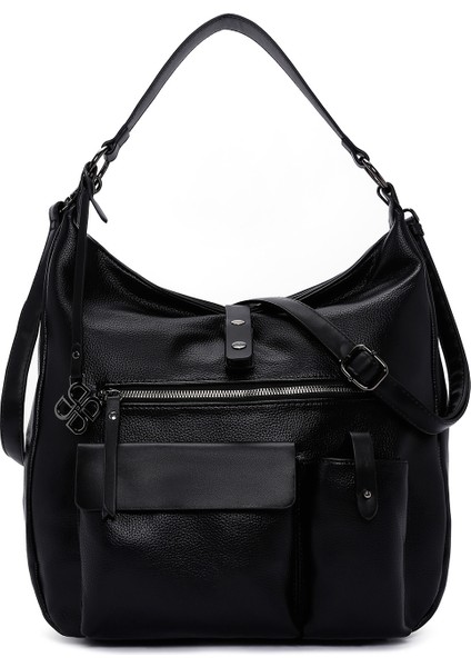 Kadın Siyah Uzun Askılı Omuz Çantası 25WBD2480FT