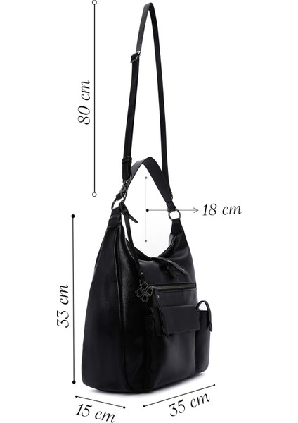 Kadın Siyah Uzun Askılı Omuz Çantası 25WBD2480FT fiyatları