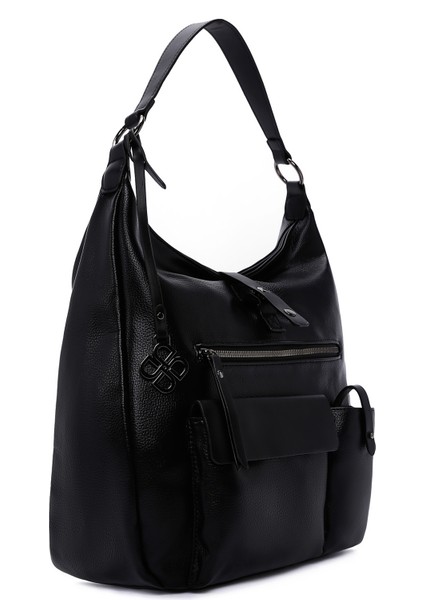 Kadın Siyah Uzun Askılı Omuz Çantası 25WBD2480FT indirimleri