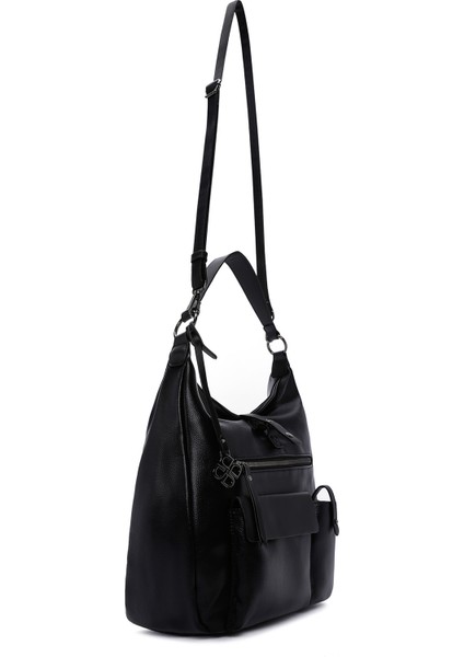 Kadın Siyah Uzun Askılı Omuz Çantası 25WBD2480FT