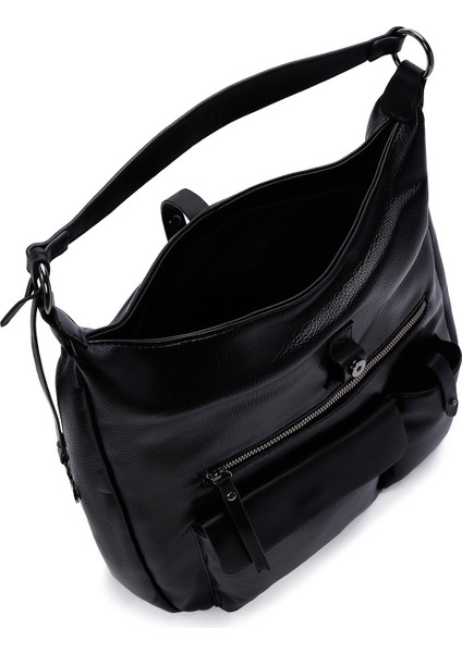 Kadın Siyah Uzun Askılı Omuz Çantası 25WBD2480FT