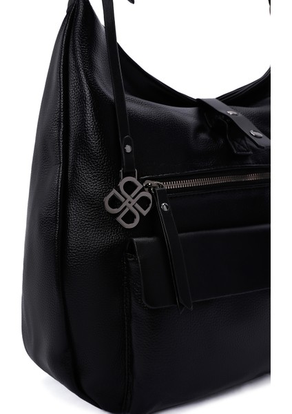 Kadın Siyah Uzun Askılı Omuz Çantası 25WBD2480FT