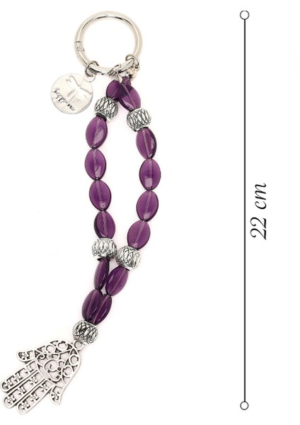 Kadın Mor Boncuklu Metal Charm 000A2D470914 fiyatları