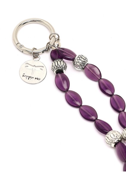 Kadın Mor Boncuklu Metal Charm 000A2D470914 fırsatları