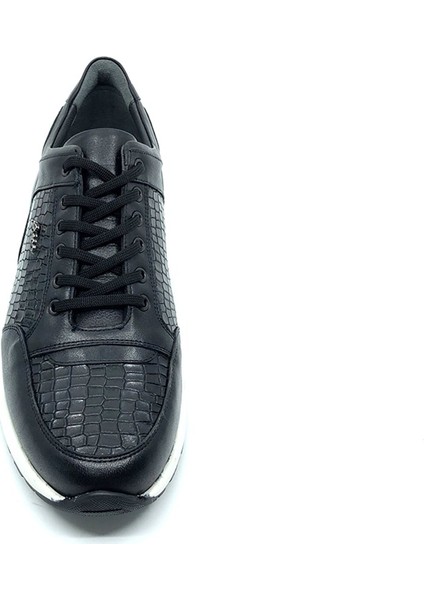 Sneakers Siyah Hakiki Deri Erkek Ayakkabı 2550 306 281 fırsatları