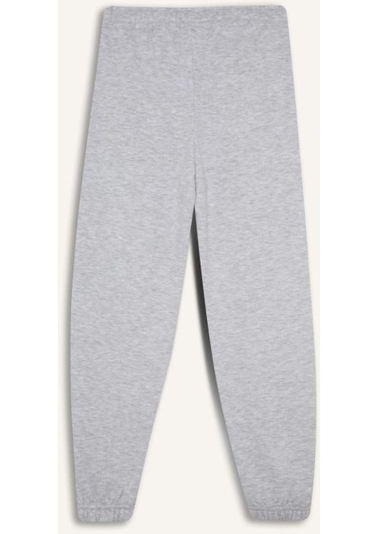 Kız Çocuk Beli Lastikli Basic Düz Okul Jogger Eşofman Altı X9036A625AU