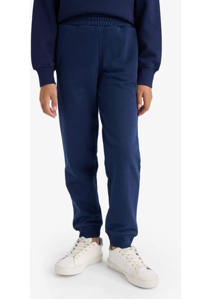 Kız Çocuk Standart Fit Basic Düz Beli Lastikli Okul Jogger Eşofman Altı Y1226A625AU