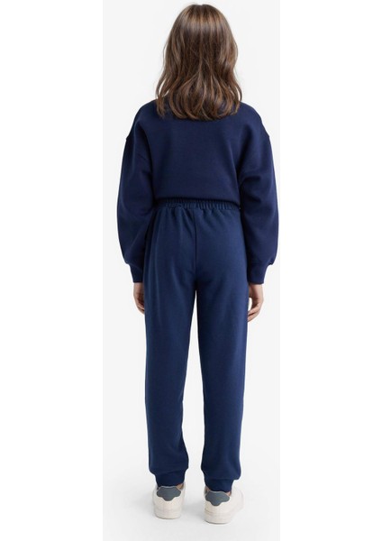 Kız Çocuk Standart Fit Basic Düz Beli Lastikli Okul Jogger Eşofman Altı Y1226A625AU