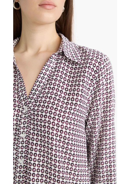 Regular Fit Kareli Uzun Kollu Gömlek