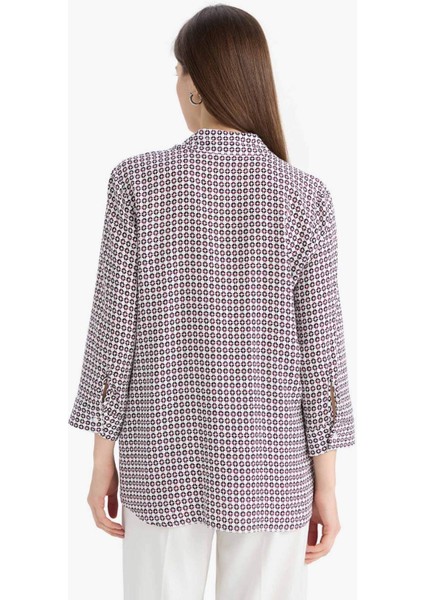 Regular Fit Kareli Uzun Kollu Gömlek