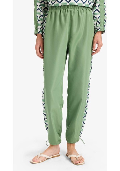 Regular Fit Su İtici 3'lü Desenli Burkini Tesettür Mayo Takım E7996AX25HS