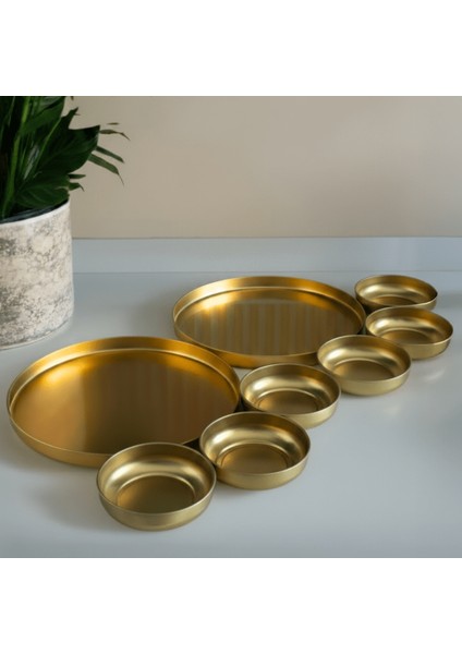 Home 2'li Sunumluk Tepsi ve 6'lı Çerezlik Servis Seti fırsatları