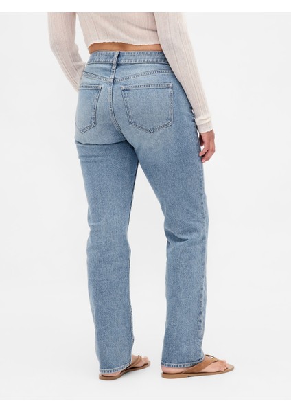 Kadın Açık Mavi Curvy Low Rise '90S Jean Pantolon indirimleri