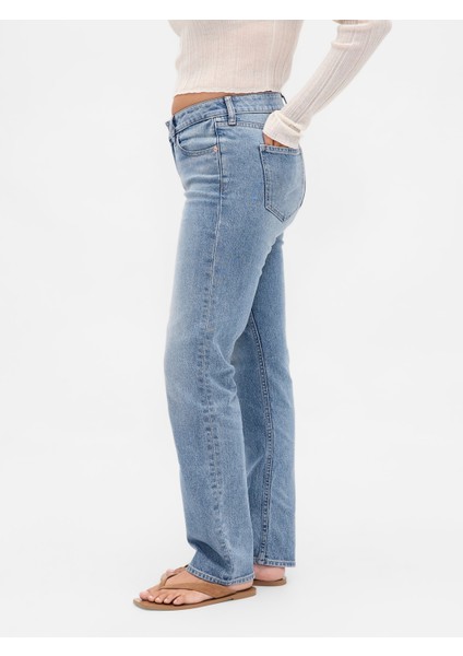 Kadın Açık Mavi Curvy Low Rise '90S Jean Pantolon