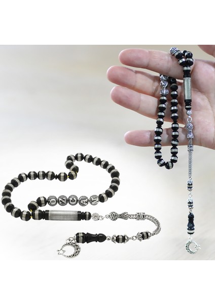 Kararmaz Metal Ayyıldız Püsküllü Metal Sarmal Istanbul Kesim Isme Özel Yazılı Kuka Tesbih fiyatları