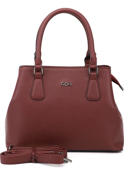 Kadın Bordo El ve Omuz Çantası