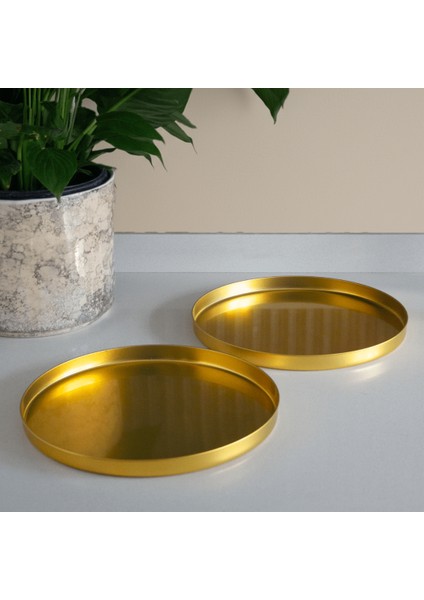 Home 2'li Derin Bistro Sunumluk Tepsi - Gold modelleri