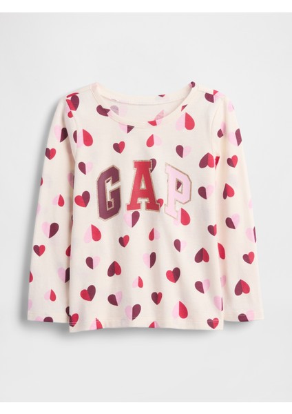 Kız Bebek Pembe Gap Logo T-Shirt