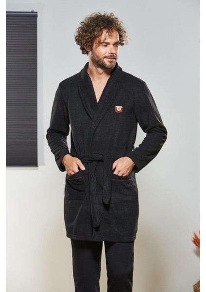 Erkek Polar Sabahlık Uzun Kol - Sıcak ve Yumuşak Dokulu - 21329R