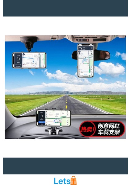 360° Oynar Başlıklı Araba Gösterge Üstü Telefon Tutucu modelleri