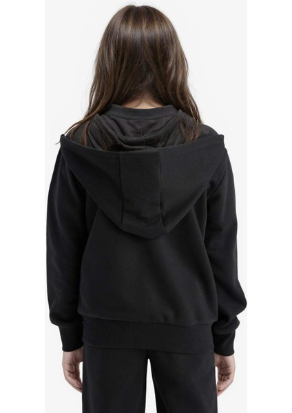 Kız Çocuk Basic Düz Kapüşonlu Okul Fermuarlı Sweatshirt C8110A825AU