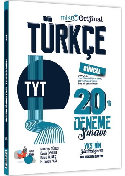 Orijinal Mikro Tyt Türkçe 20 Li Deneme Sınavı