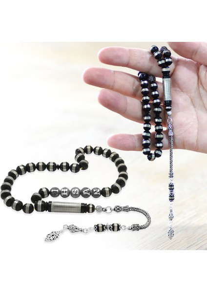 925 Ayar Gümüş Püsküllü Metal Sarmal Istanbul Kesim Isme Özel Yazılı Kuka Tesbih fiyatları