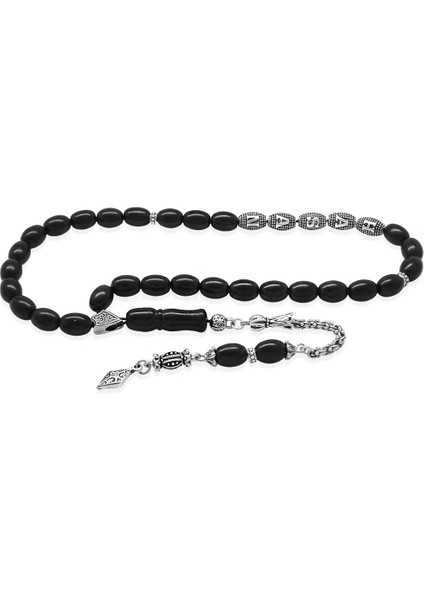 Kararmaz Metal Arnavut Zincir Püsküllü Arpa Kesim Isme Özel Yazılı Rus Oltu Tesbih fiyatları