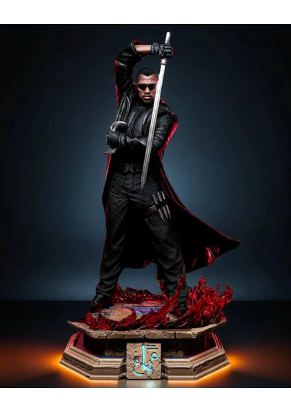 Blade 3D Figür Blade Vampir Avcısı 3D Figür Bıçağın Iki Yüzü