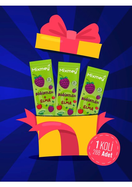 Böğürtlen Meyve Barı 288 Adet | Sağlıklı Atıştırmalıklar – Vegan, Glutensiz (20G x 288 Adet)