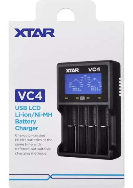 Vc4 Dörtlü Li-Ion / Nı-Cd / Nı-Mh Pil Şarj Cihazı fiyatları