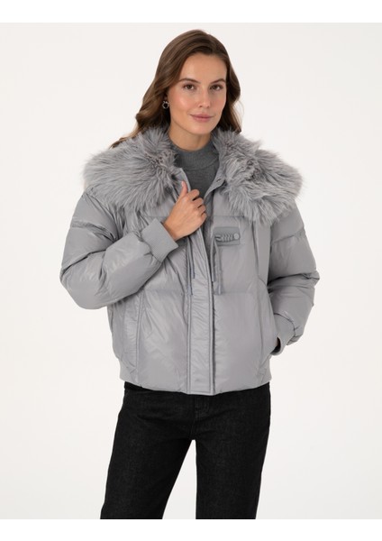 Kadın Gri Regular Fit Mont 50308978-VR024