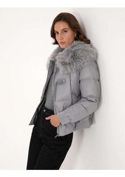 Kadın Gri Regular Fit Mont 50308978-VR024 modelleri