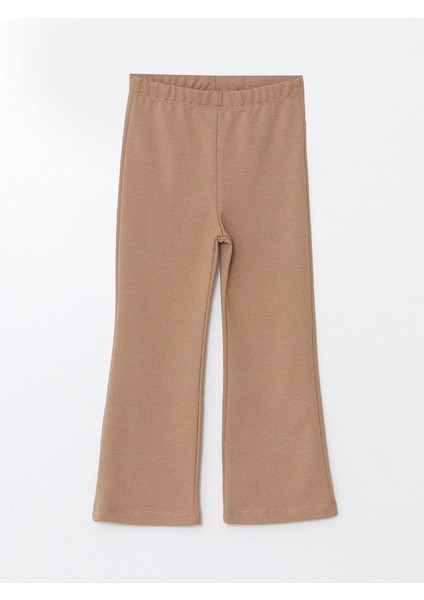 Yeni Sezon Beli Lastikli Ispanyol Paça Kız Çocuk Tayt