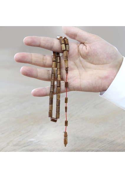 Sistemli Sadullah Usta Işçilikli Kesme Kesim Koleksiyonluk Kahverengi Kuka Tesbih modelleri