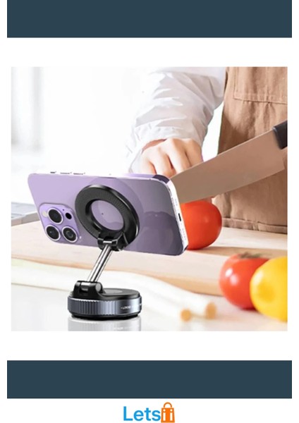 Manyetik Vakumlu Araç Içi Telefon Tutucu Katlanabilir Tasarım modelleri