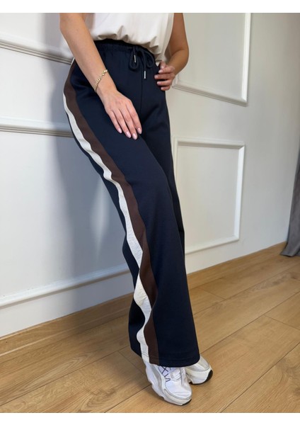 Lacivert Paraşüt Detay Kapüşonlu Takım