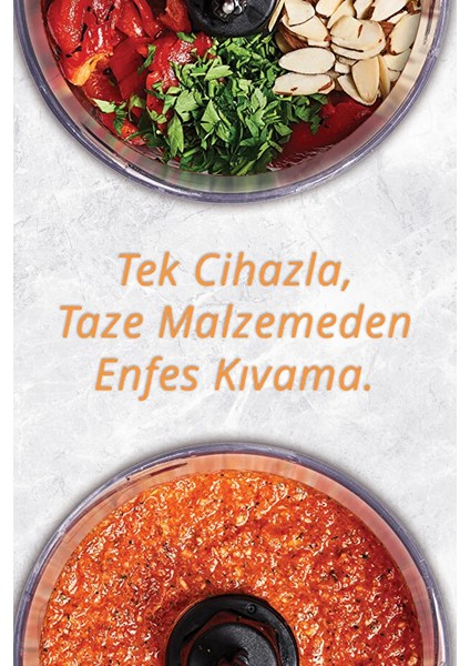 KC-8217 Mini Gıda Doğrayıcı | 350 ml Kapasiteli & Paslanmaz Çelik Bıçaklı modelleri