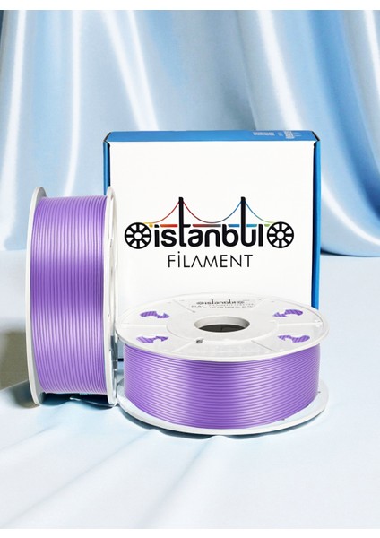 3D Baskı Pla Silk+ Lila Parlak Filament 1 kg Ø 1,75MM ± 0,05 mm