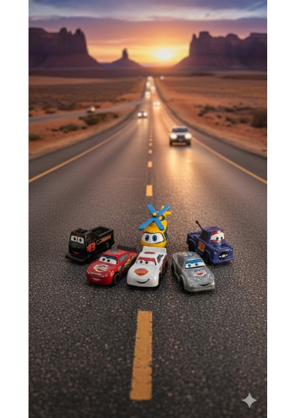 Fast Car 6'lı Araba Seti