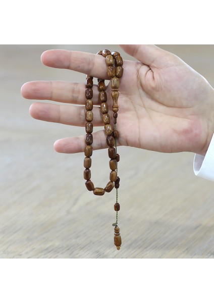 Kuka Ağacı Tesbih - Sistemli - Koleksiyonluk - Sadullah Usta Işçilikli - Kahverengi - Kapsül Kesim modelleri