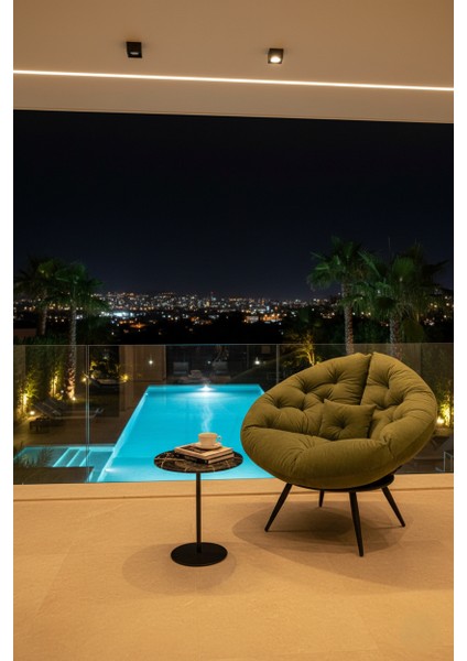 Tekli Koltuk Berjer Yastıklı | Minderli Geniş Oturma Alanı Tv Koltuğu | Premium Kalite | Dubai Ödüllü Tasarım | Yeşil modelleri