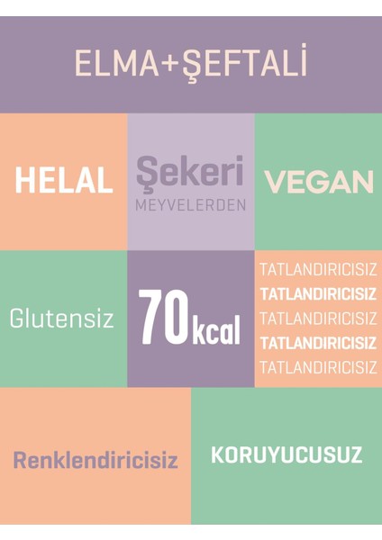 Şeftali Meyve Barı 288 Adet | Sağlıklı Atıştırmalıklar – Vegan, Glutensiz (20GR x 288 Adet) modelleri